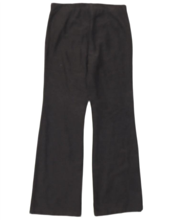 BENETTON Damen Bootcut Freizeithose IT 42 Medium W28 L29 Grau Baumwolle