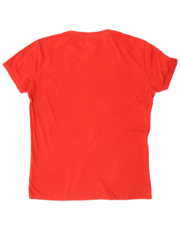 Replay Herren Grafik-T-Shirt-Oberteil Mittelrot