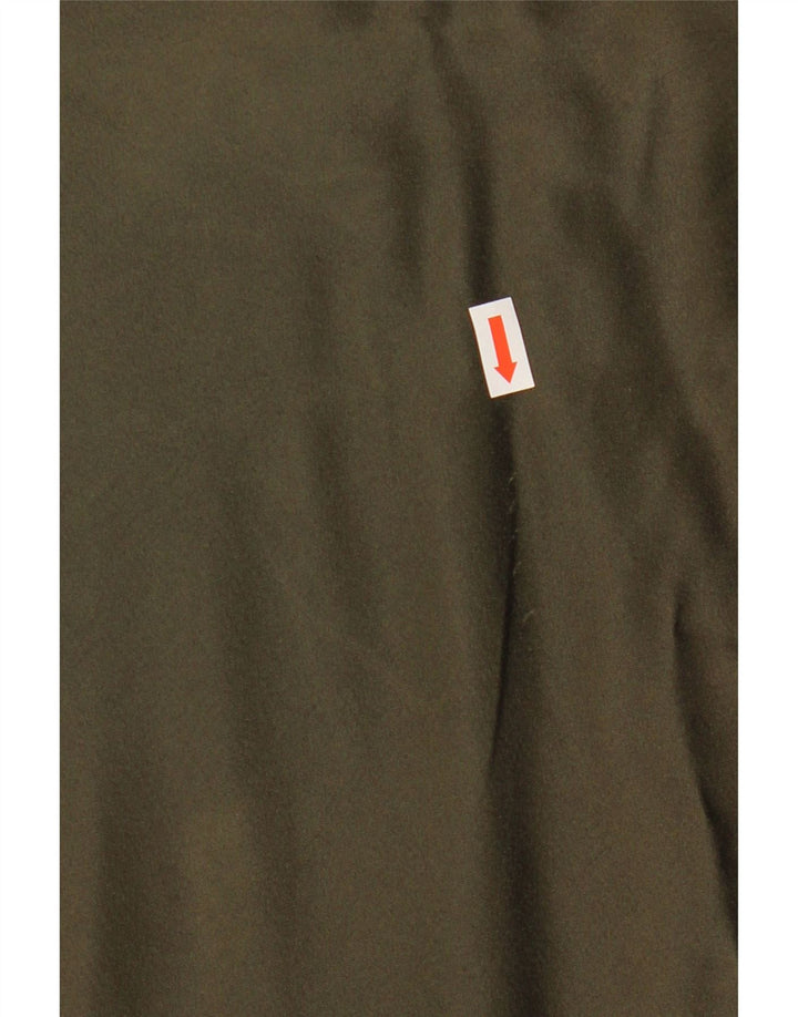 Zara Damen-Maxirock mit hoher Taille, mittelgroß, W28, Khaki