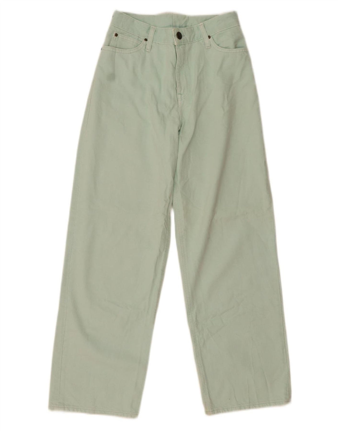 Lee Damen-Jeans mit weitem Bein, W28, L29, grüne Baumwolle