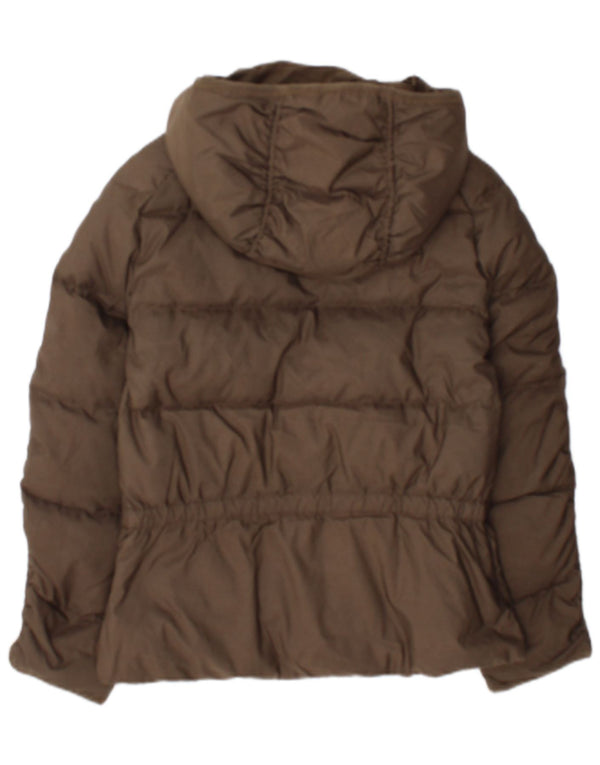 Ralph Lauren Girls Hooded Padded Jacket 15-16 Years XL Brown Polyester
