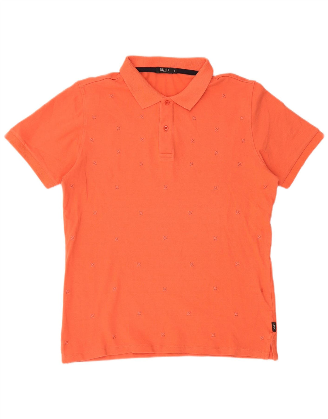 LIU JO Herren-Poloshirt, große Baumwolle, Orange