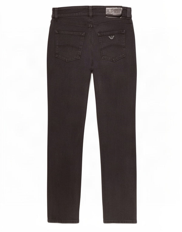 Armani Damen Slim Jeans W27 L28 Graue Baumwolle