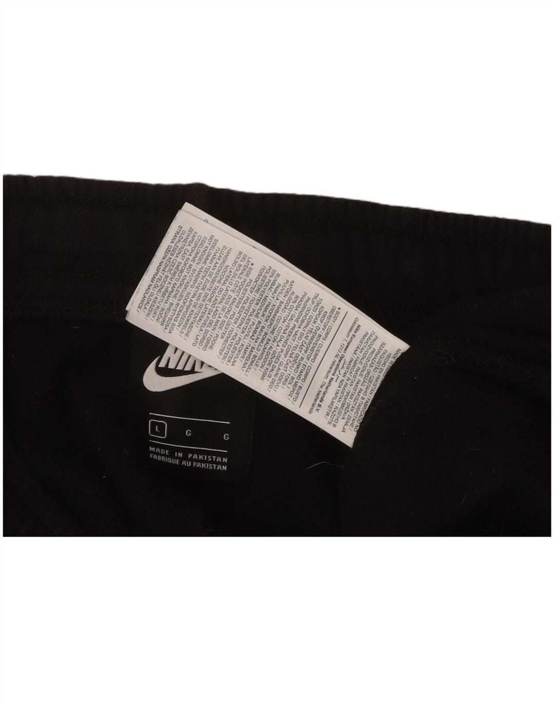 NIKE Herren-Trainingsanzug mit Grafik, Jogginghose, Größe L, Schwarz, Baumwolle