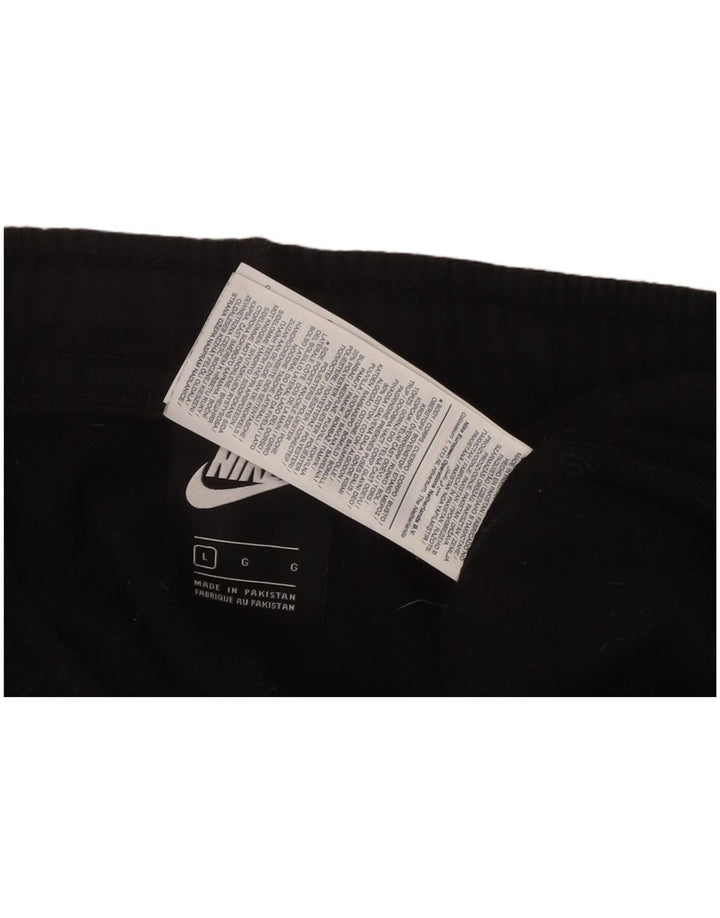 NIKE Herren-Trainingsanzug mit Grafik, Jogginghose, Größe L, Schwarz, Baumwolle