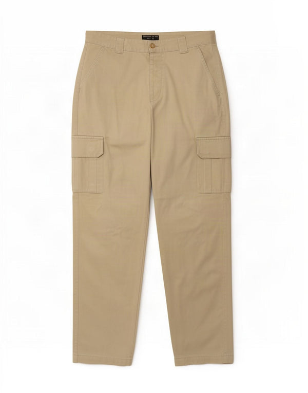 Lee Herren gerade Cargohose W34 L34 Khaki Baumwolle