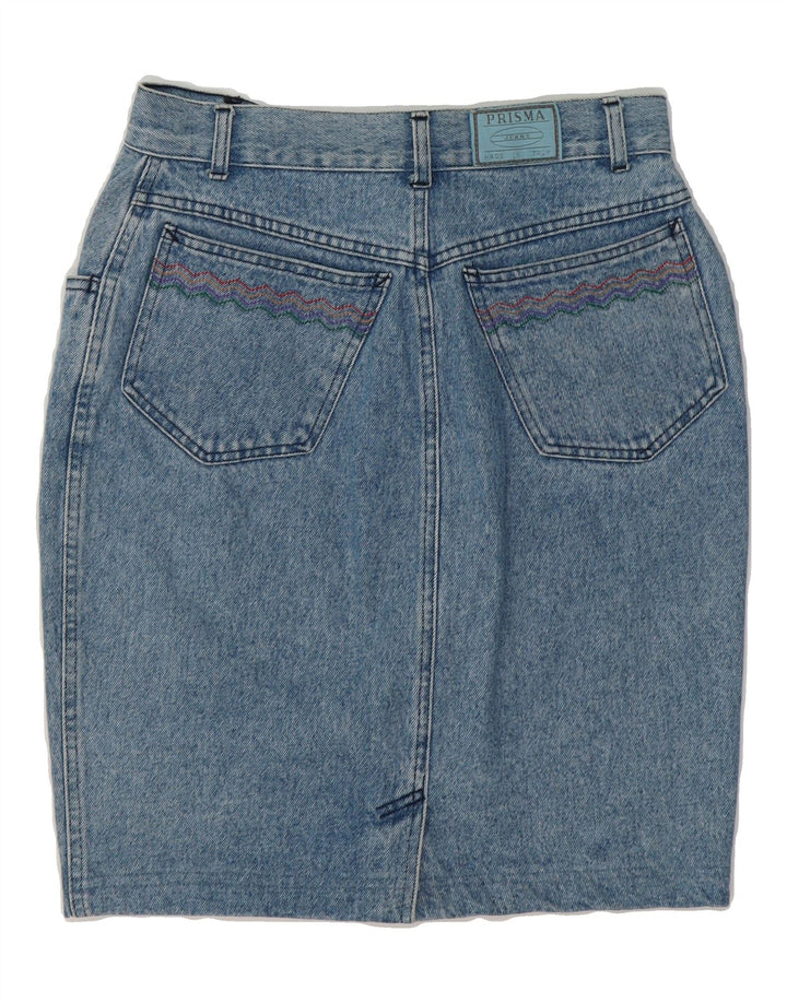 PRISMA Womens Denim Skirt UK 14 Medium W28  Blue Cotton Vintage Prisma and Second-Hand Prisma from Messina Hembry 