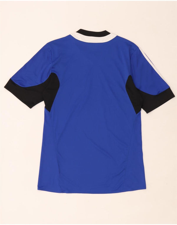 Adidas Herren Climacool T-Shirt Top UK 40/42 Mittelblau Farbblock