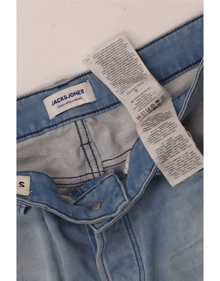 Jack & Jones Herren-Jeansshorts im Used-Look, Größe S, W29, Blau, Baumwolle