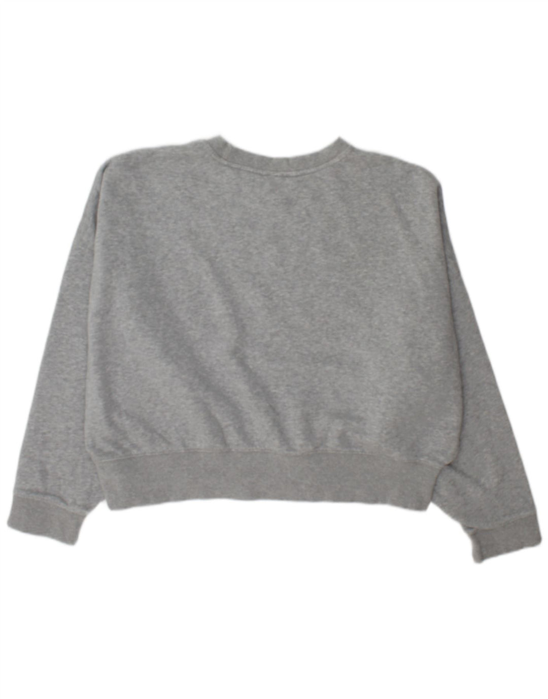 Adidas übergroßer Damen-Sweatshirt-Pullover, UK 14, große graue Baumwolle