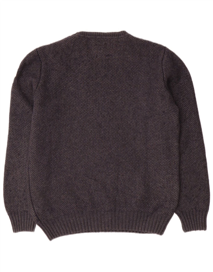 North Sails Herren-Pullover mit Rundhalsausschnitt, Größe S, graue Baumwolle