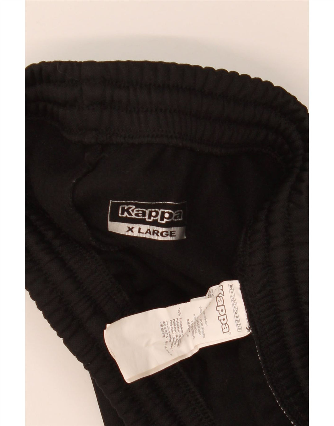 KAPPA Herren Bermuda Sport Shorts XL Schwarz Polyester