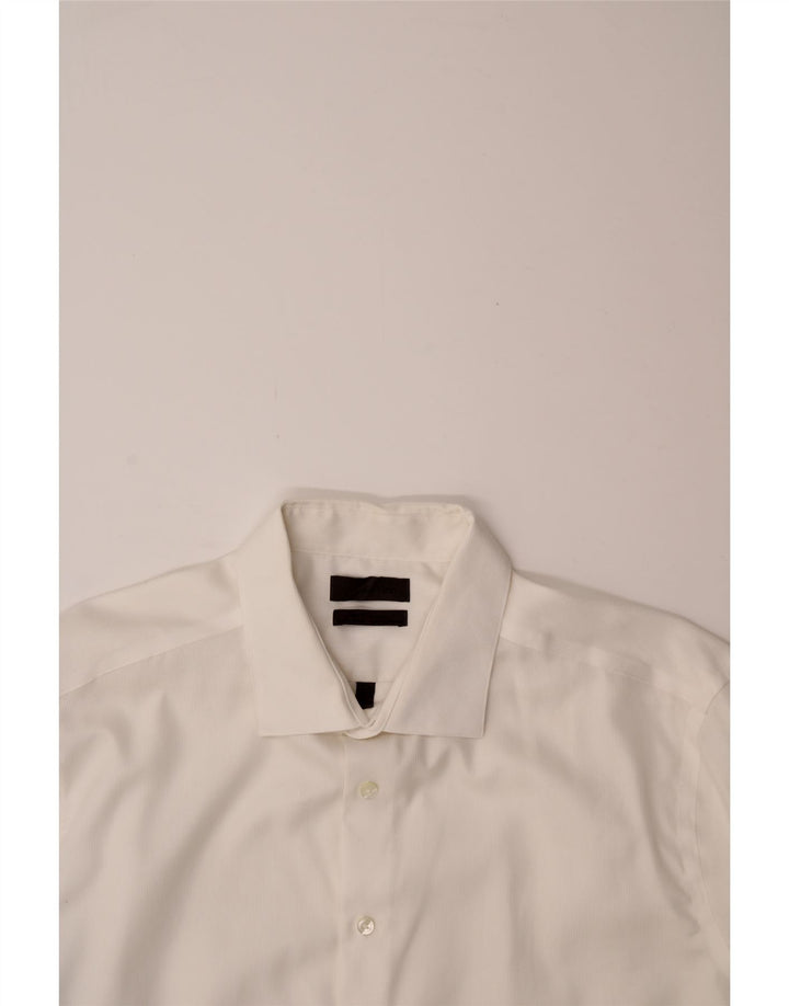 CALVIN KLEIN Mens Shirt Size 17 1/2 XL White Vintage Calvin Klein and Second-Hand Calvin Klein from Messina Hembry 