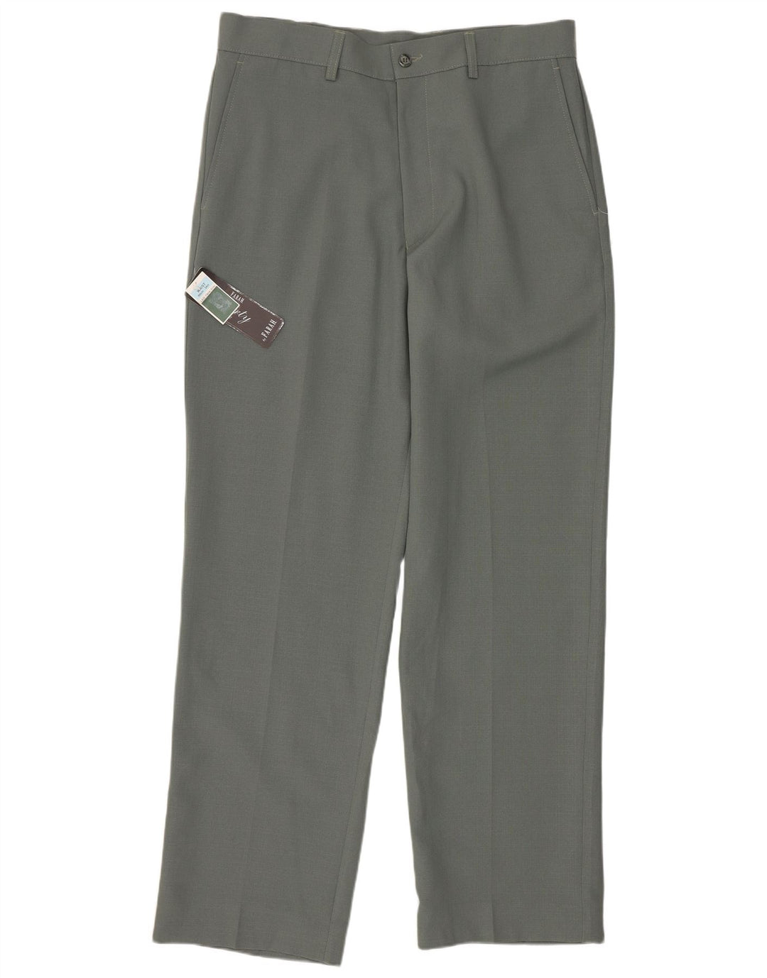 Farah Damen Gerade Freizeithose W34 L31 Grün Polyester
