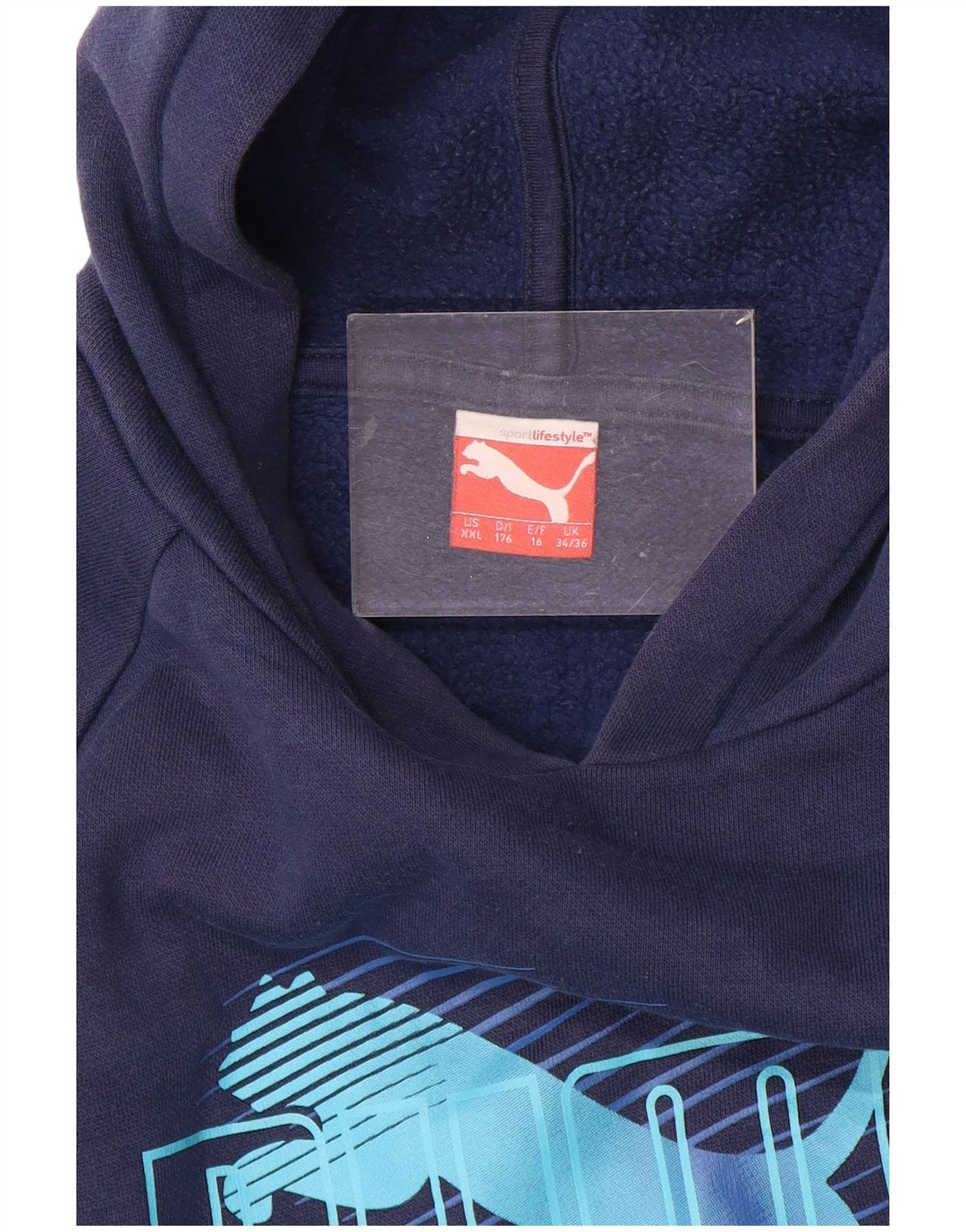 PUMA Jungen Graphic Hoodie Pullover 15-16 Jahre Marineblau