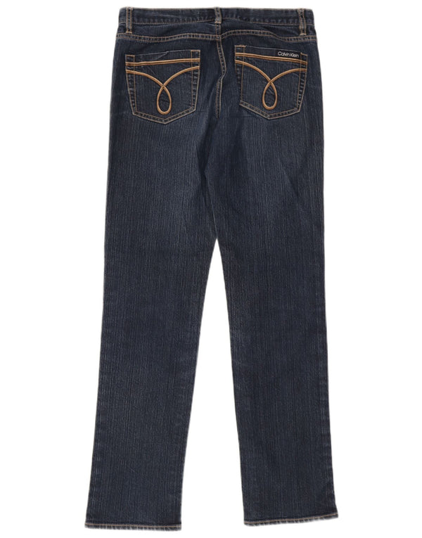 Calvin Klein Damen Skinny Jeans US 6 Medium W28 L31 Marineblaue Baumwolle