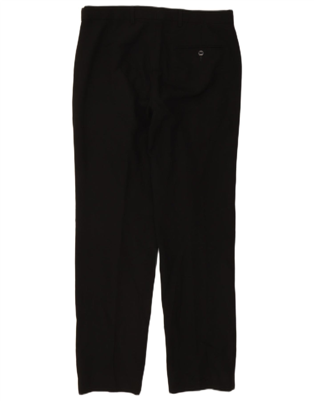 Gerade Herren-Anzughose von Marks & Spencer, W32, L31, schwarzes Polyester