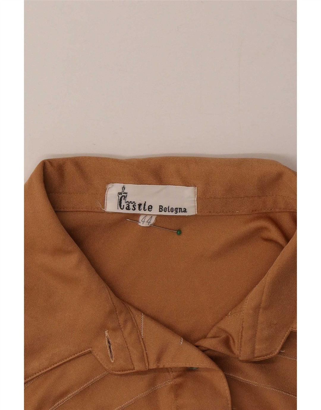 Castle Damen-Hemdbluse UK 12 Medium Beige Polyester