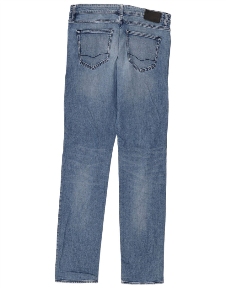 Hugo Boss Herren Slim Jeans W34 L36 Blaue Baumwolle