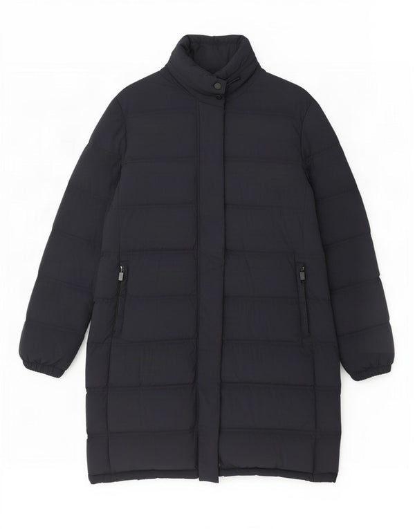 Aspesi Damen Wattierter Mantel UK 18 XL Marineblau Polyamid