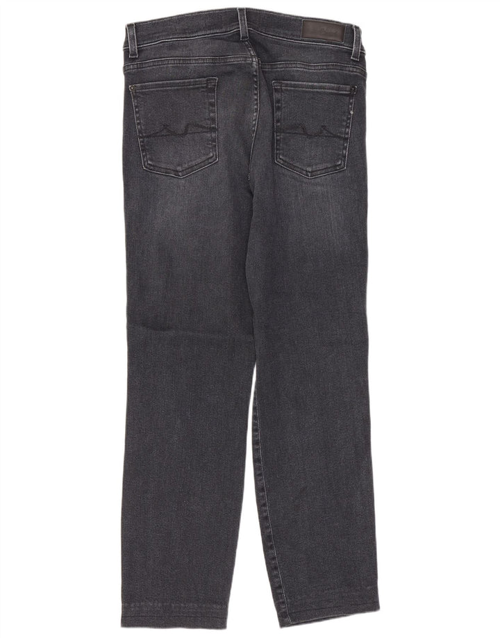 7 For All Mankind Damen Straight Jeans W30 L27 Marineblau