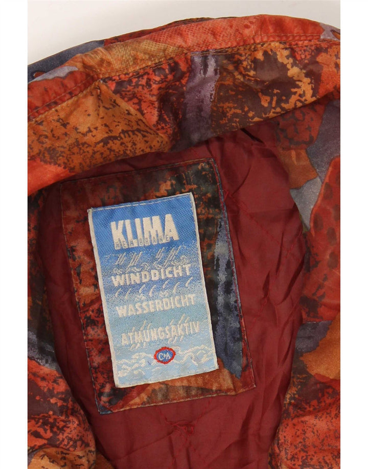 C&A Damen-Windbreaker-Mantel mit abstraktem Muster, Größe 40, mehrfarbig