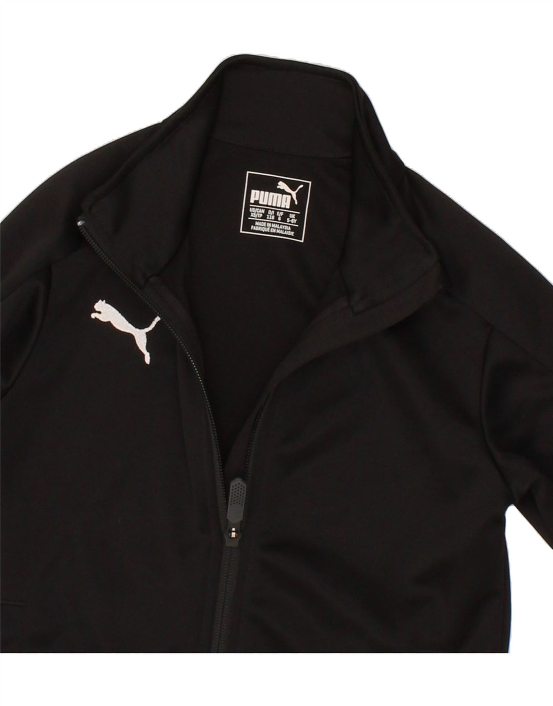 PUMA Boys Tracksuit Top Jacket 5-6 Years Black Polyester Vintage Puma and Second-Hand Puma from Messina Hembry 