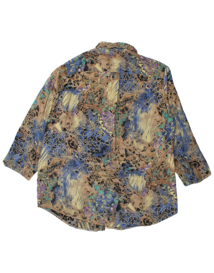 West Coast Herren-Hemd mit 3/4-Ärmeln, XL, mehrfarbig, geometrisch