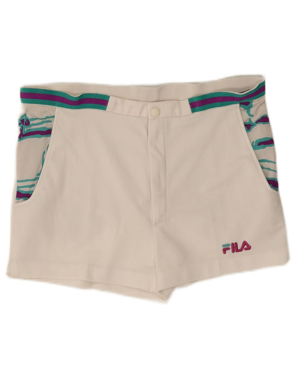 Fila Herren Chinoshorts IT 48 Medium W33 Weiß gestreift