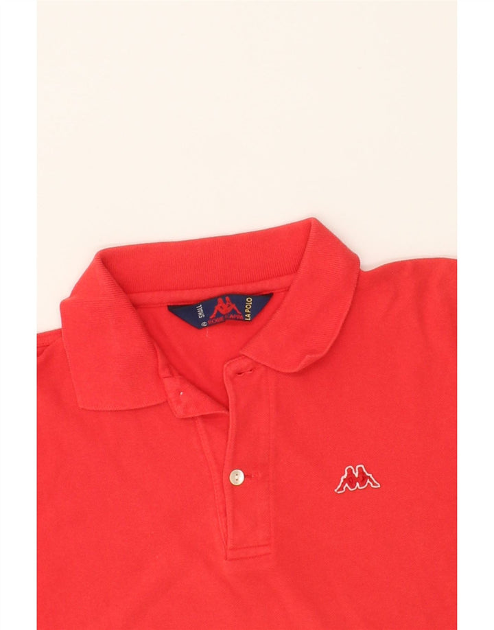 KAPPA Mens Polo Shirt Small Red Cotton Vintage Kappa and Second-Hand Kappa from Messina Hembry 