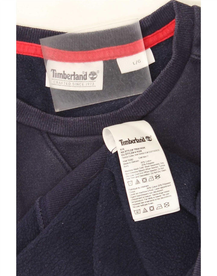 Timberland Herren-Sweatshirt mit Grafik, groß, marineblau, Baumwolle
