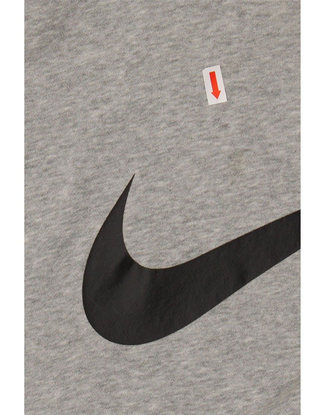 Nike Herren-Kapuzenpullover mit Grafik, mittelgrau gefleckte Baumwolle