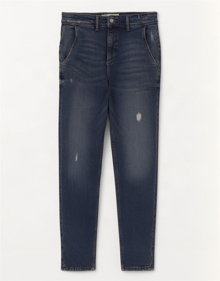 Zara Herren Distressed Skinny Jeans EU 38 Small W30 L30 Blau