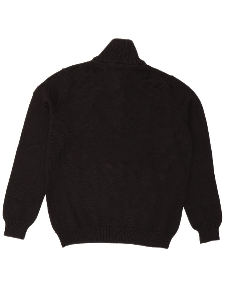 Marina Yachting Herren-Pullover mit Knopfkragen, 2XL, schwarze Wolle