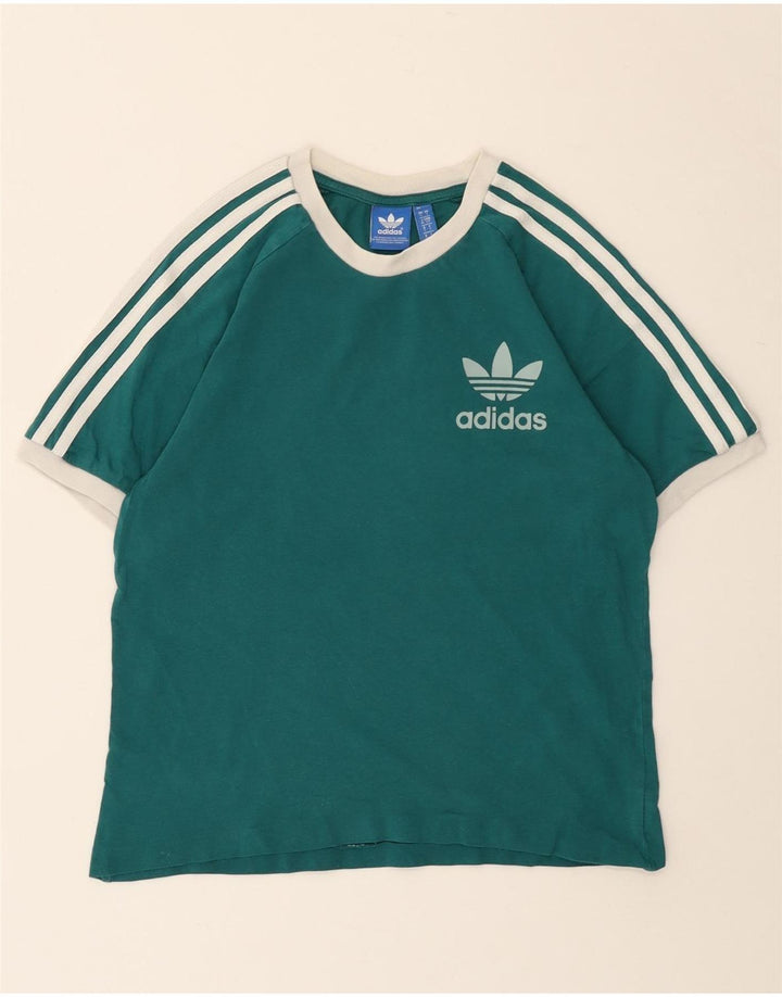 ADIDAS Damen Grafik T-Shirt Top UK 10 Small Grün