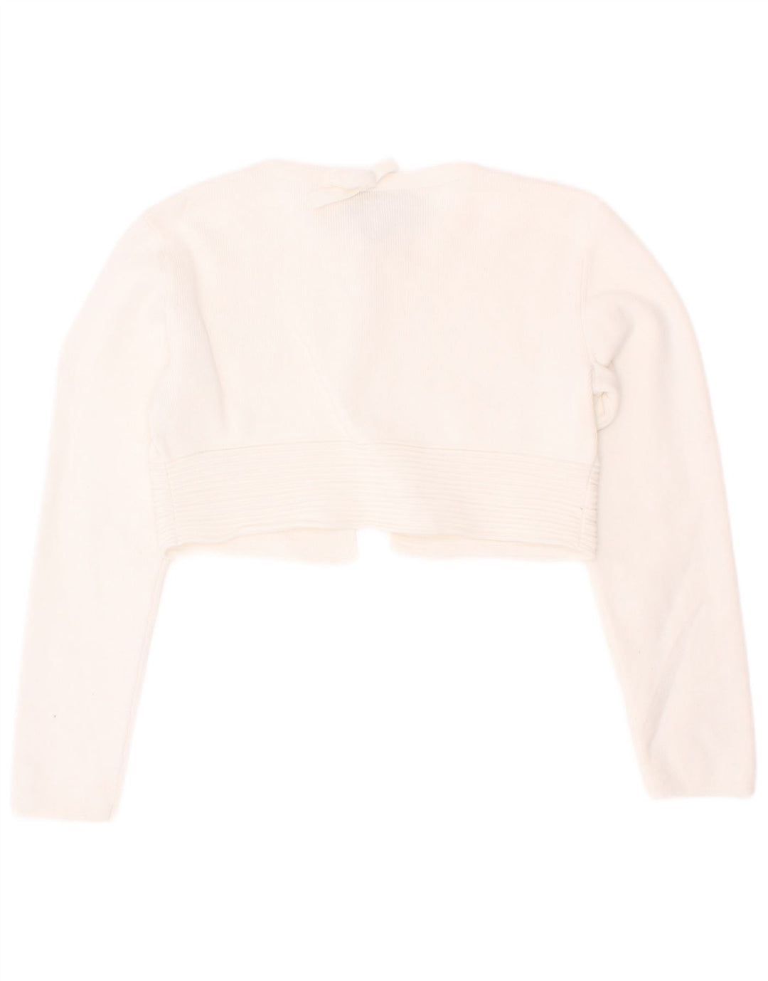 Armani Junior Mädchen Crop Cardigan Pullover 4-5 Jahre Weiß