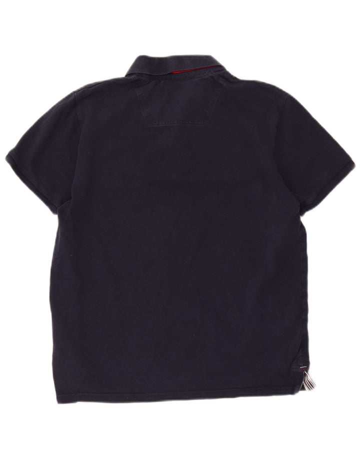 Joules Herren-Poloshirt in schmaler Passform, mittelmarineblaue Baumwolle