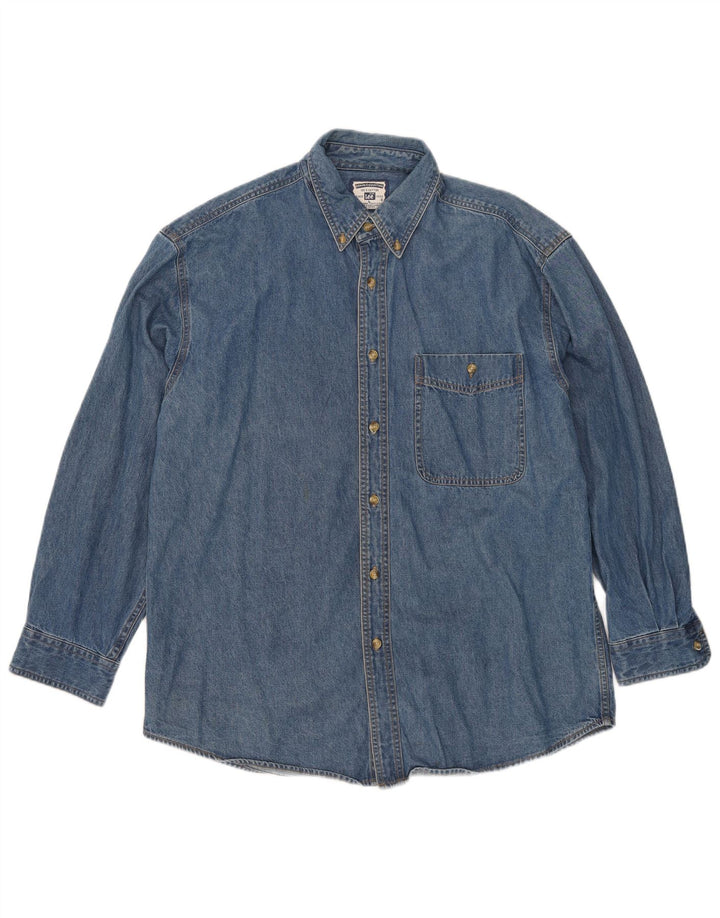 Lee Herren-Jeanshemd mit Grafik, groß, aus blauer Baumwolle