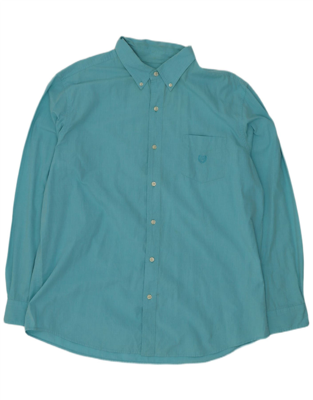 Chaps Herren-Hemd, reguläre Passform, XL, Blau, Baumwolle