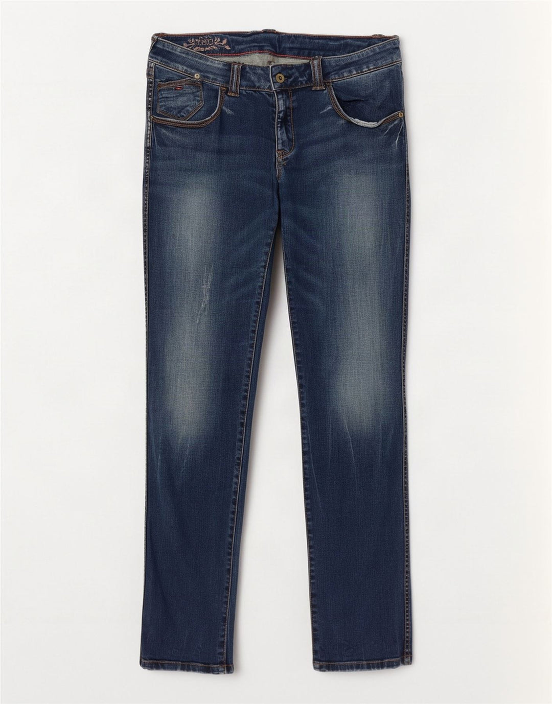 Tommy Hilfiger Damen Slim Jeans W32 L32 Marineblau Baumwolle