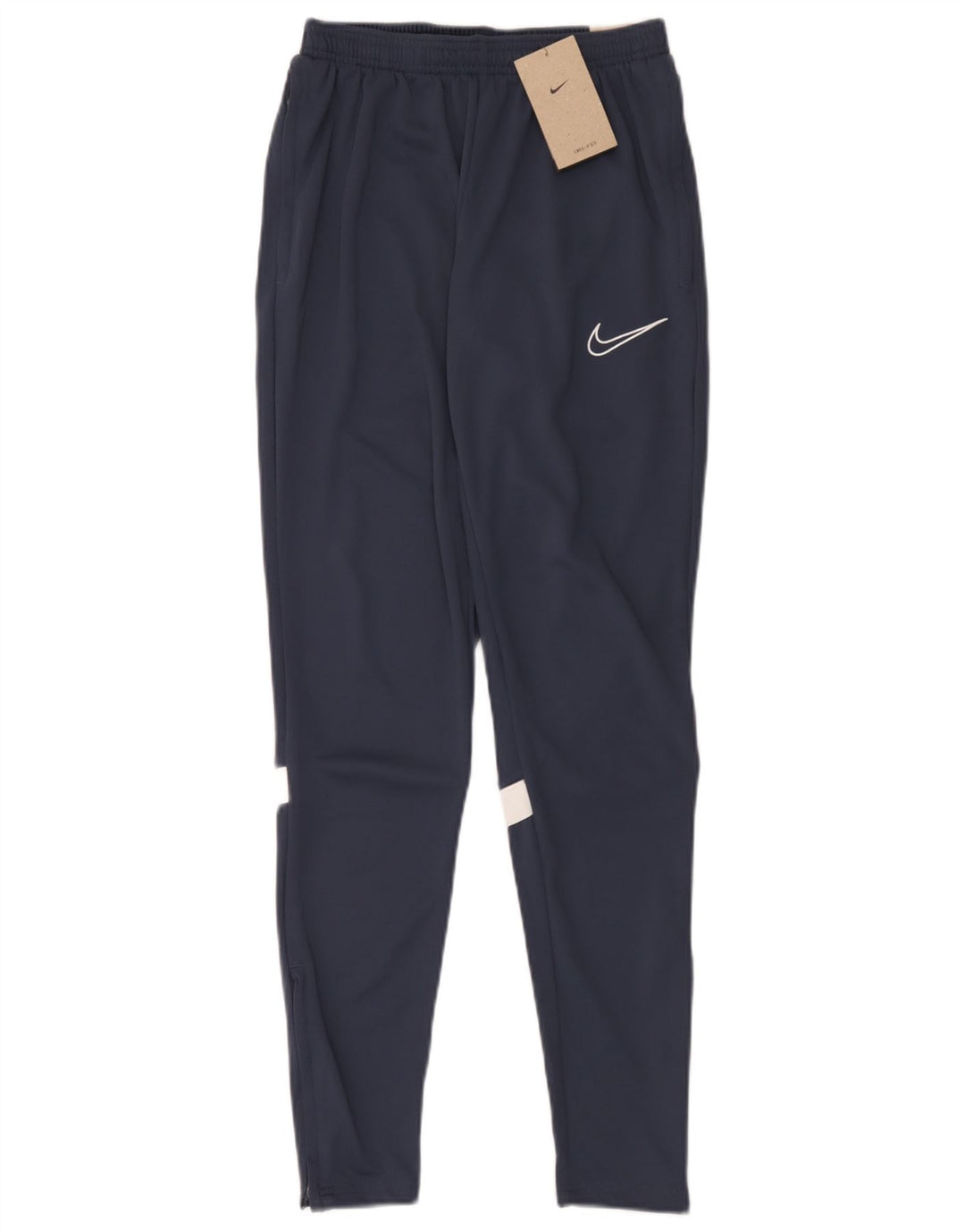 Nike Herren Dri Fit Trainingshose, Größe S, marineblaues Farbblock-Polyester