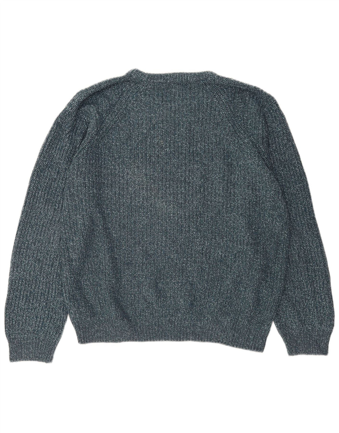 Marks & Spencer Herren-Pullover mit U-Boot-Ausschnitt, XL, blaues Acryl