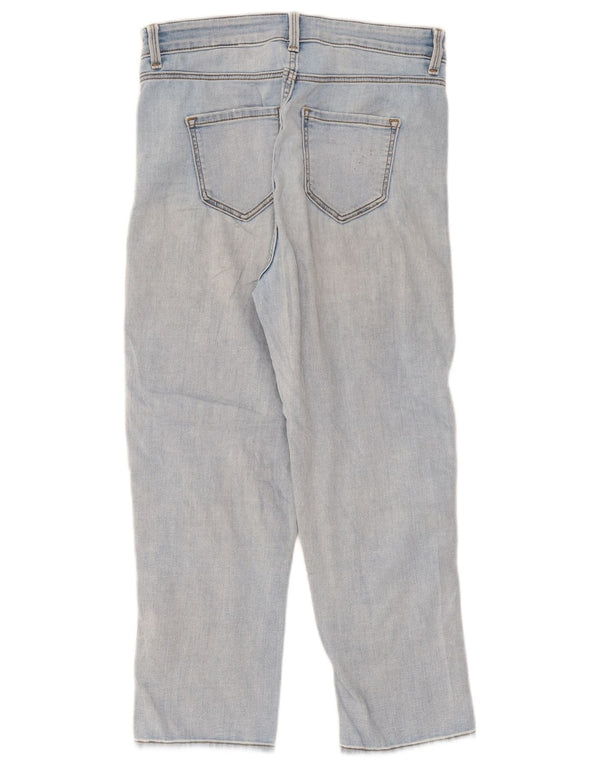 Marks & Spencer Damen The Carrie Cropped Jeans UK 10 Small W28 L22 Blau