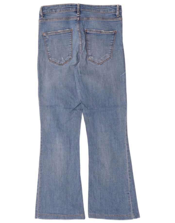 Zara Damen Bootcut Jeans EU 40 Medium W30 L28 Blau