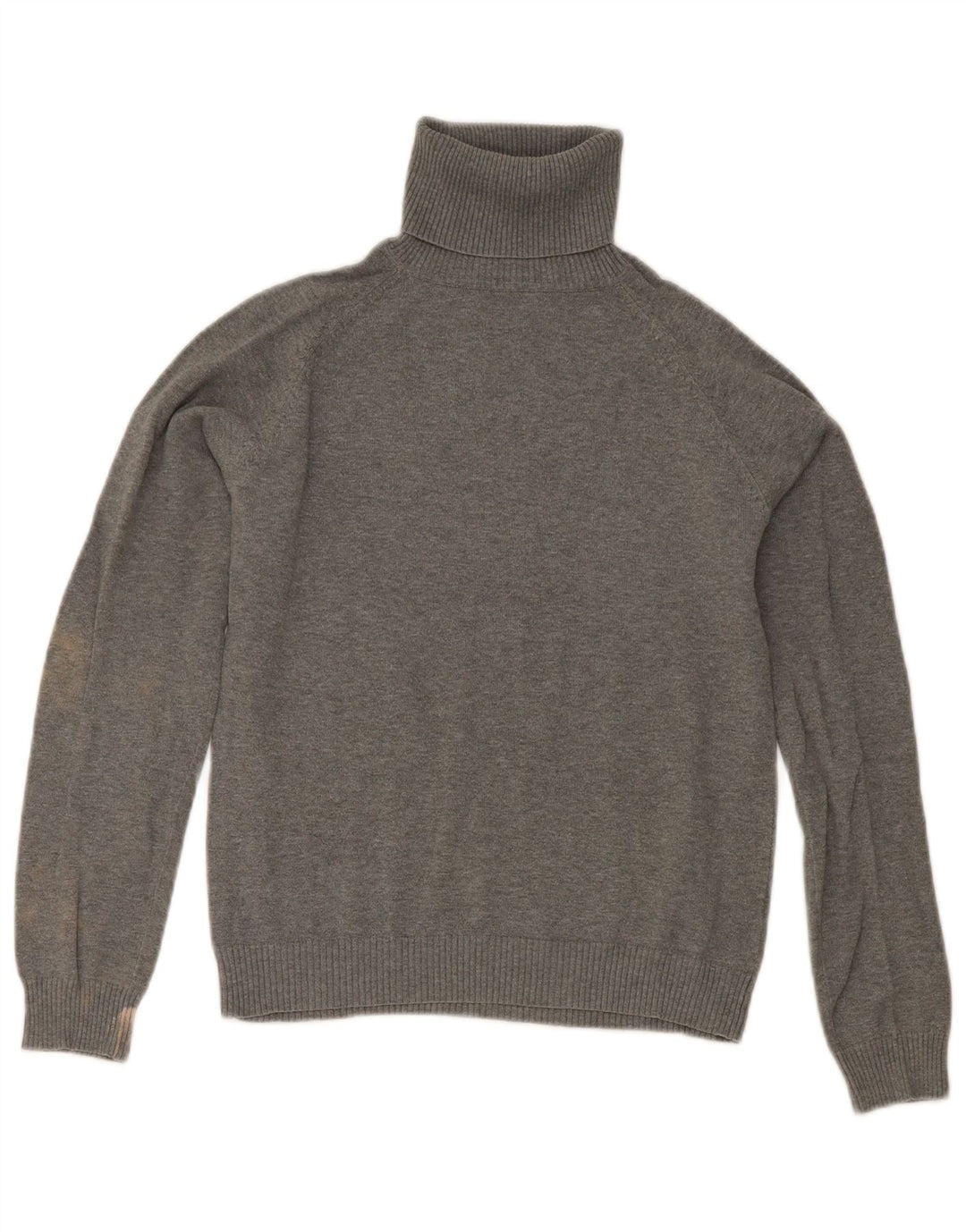 Zara Damen Crop Rollkragenpullover Pullover UK 12 Mittelgrau