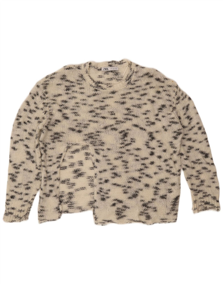 ZARA Damen-Pullover mit Rundhalsausschnitt, Gr