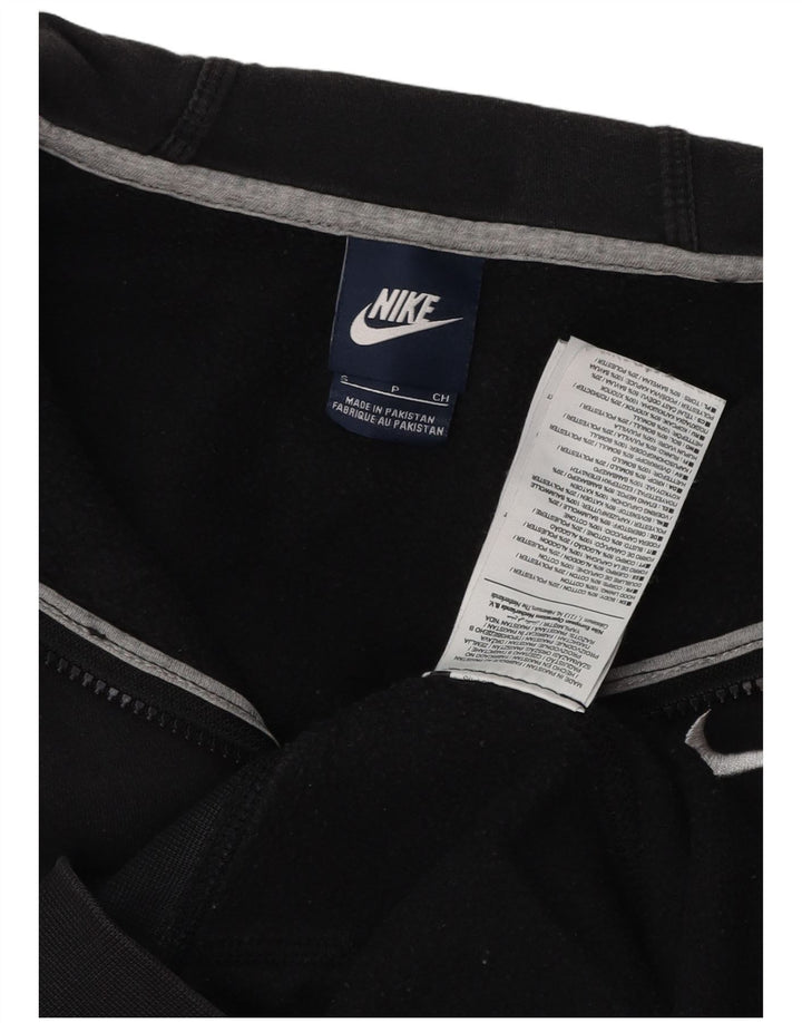 Nike Herren-Kapuzenpullover mit Reißverschluss, Größe S, schwarze Baumwolle
