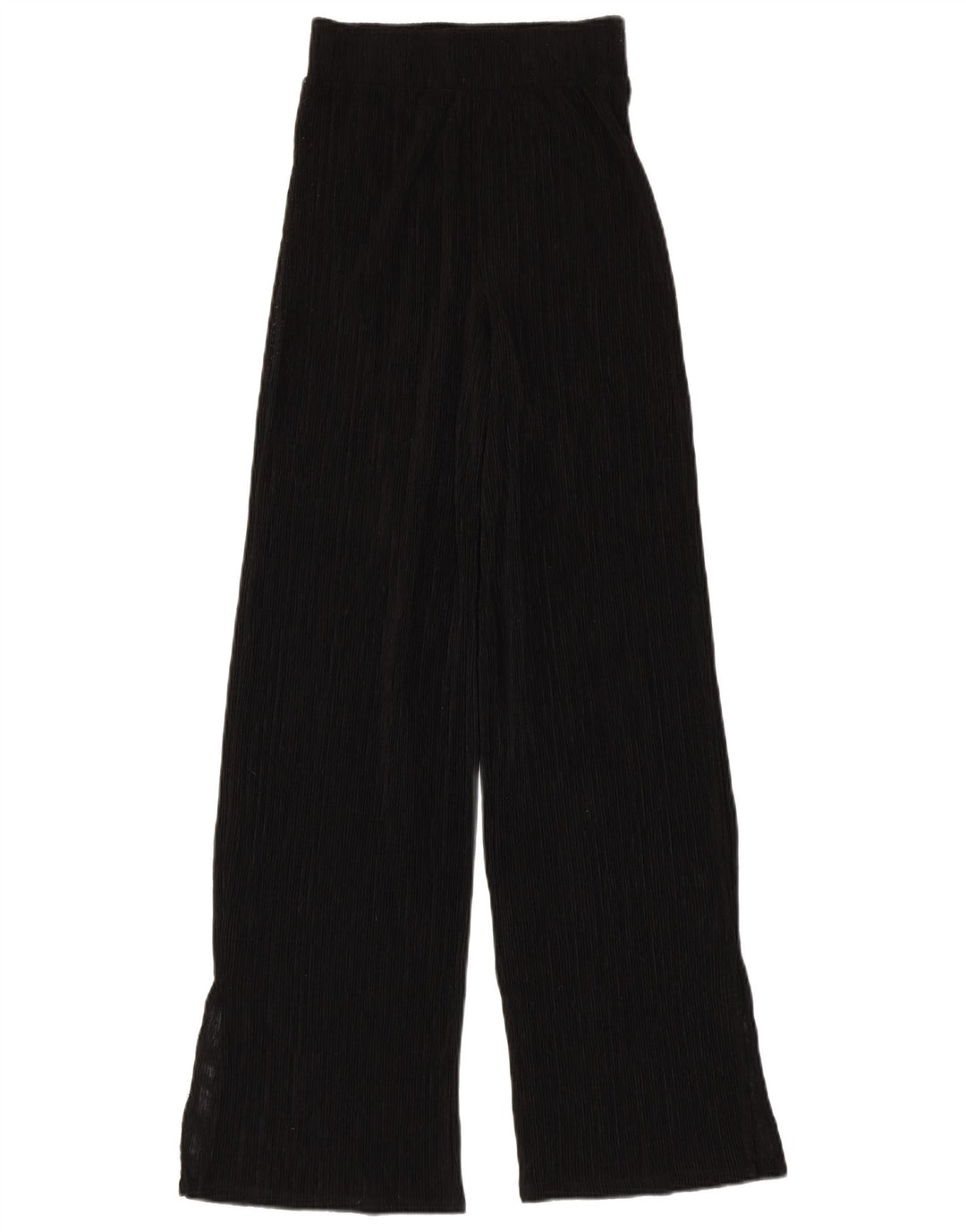 Zara Damen Durchsichtige Hose mit weitem Bein, Größe S, W24, L31, Schwarz