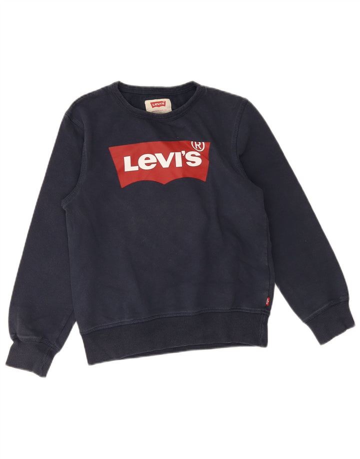 Levi's Mädchen Grafik Sweatshirt Pullover 11-12 Jahre Navy Blau