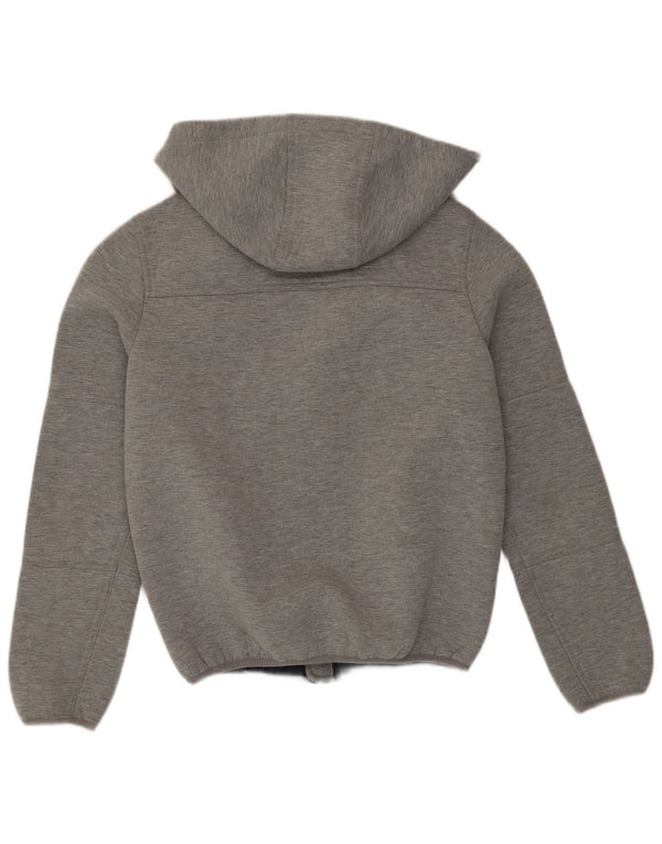 Kappa Damen Zip Hoodie Pullover UK 10 Small Grau